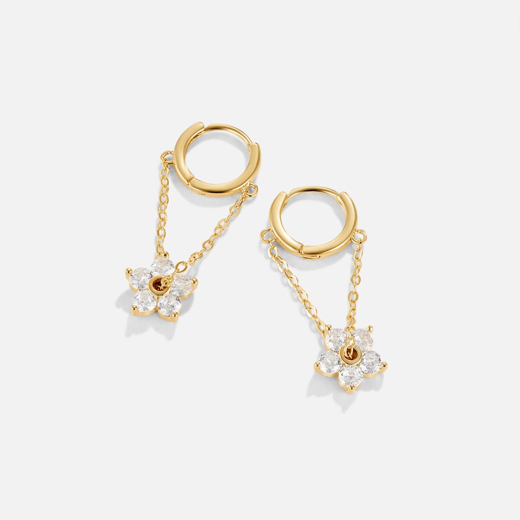 Boucles pétale cristal