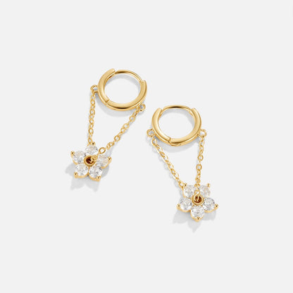 Boucles pétale cristal