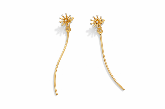 Boucles pissenlit or 18K