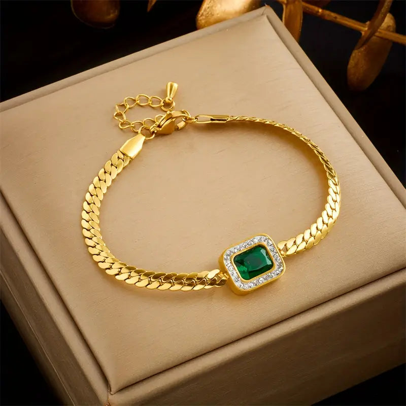 Bracelet Émeraude Emilia