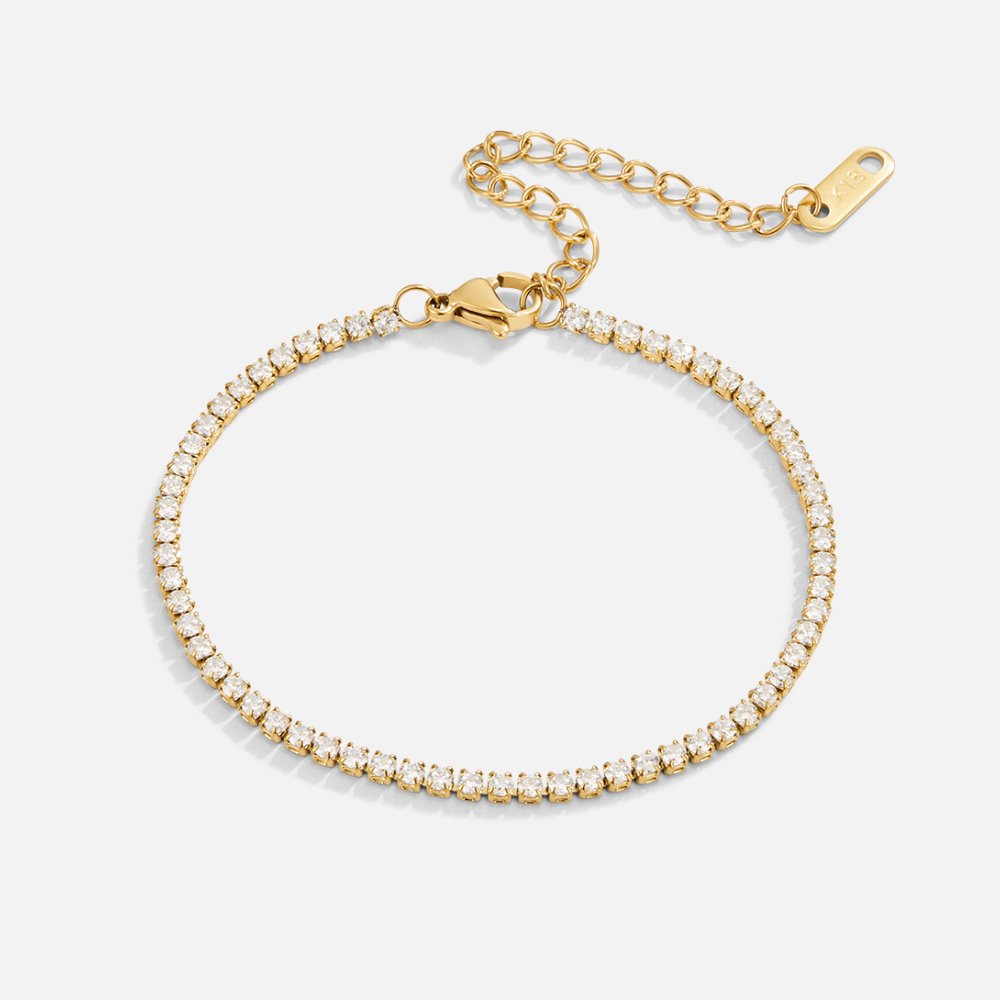 Bracelet Cordelia Tennis Doré