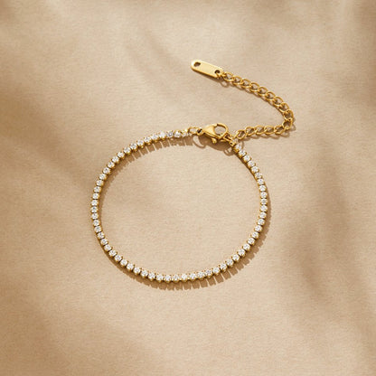 Bracelet Cordelia Tennis Doré