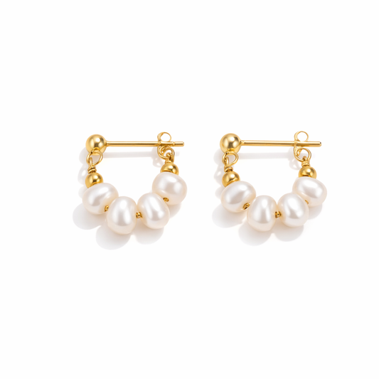 Créoles perle Celine