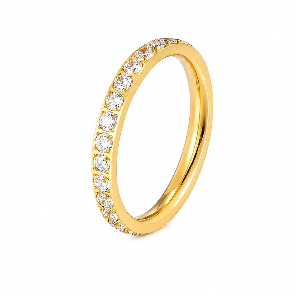 Bague Arquette Dorée Cristaux