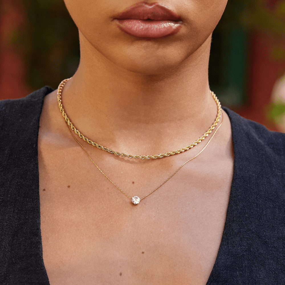 Collier Cristal Rond Délicat