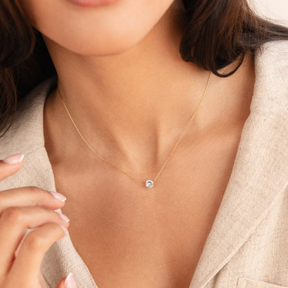 Collier Cristal Rond Délicat