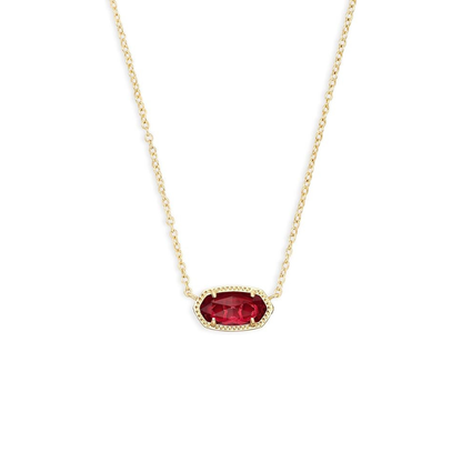 Collier Rubis Ovale Classique