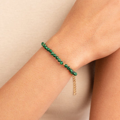 Bracelet Émeraude Perlé