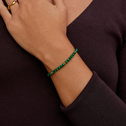 Bracelet Émeraude Perlé