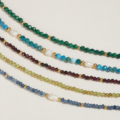 Bracelet Émeraude Perlé