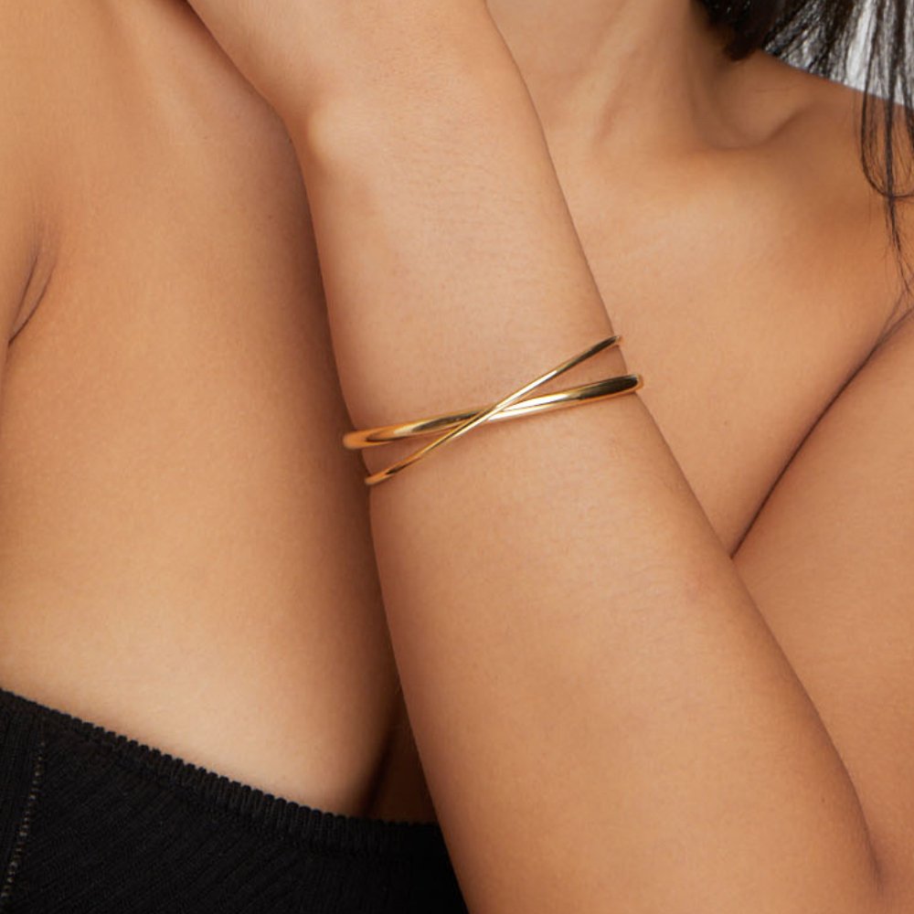 Bracelet Eva Torsadé Doré