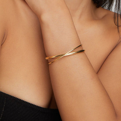 Bracelet Eva Torsadé Doré