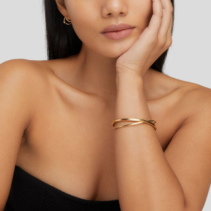 Bracelet Eva Torsadé Doré