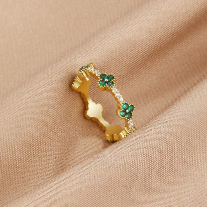 Bague Trèfle Cristal