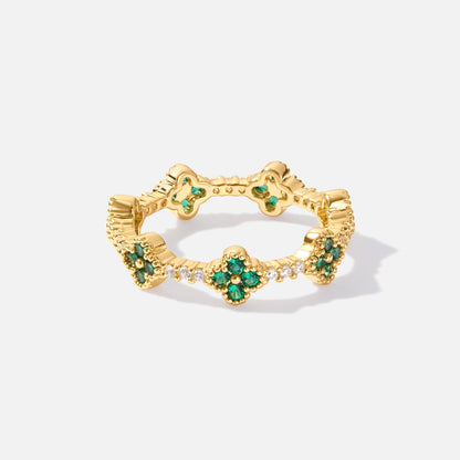 Bague Trèfle Cristal