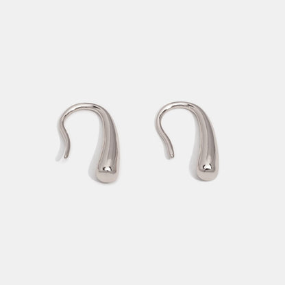 Boucles Francesca goutte argent