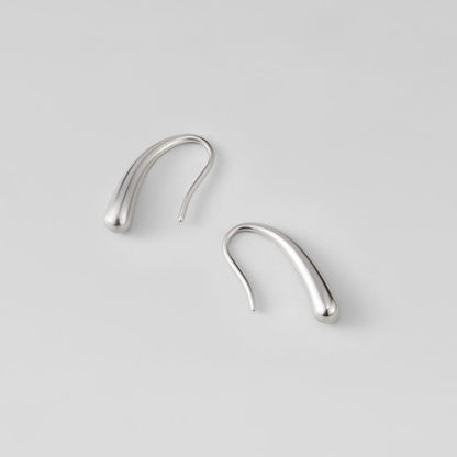 Boucles Francesca goutte argent