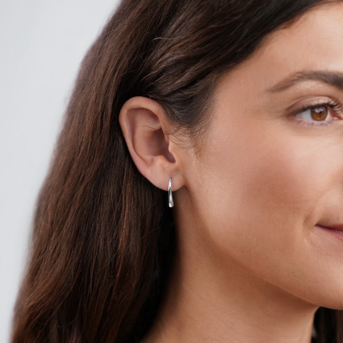 Boucles Francesca goutte argent