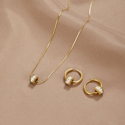 Créoles Gigi cristal or 18K