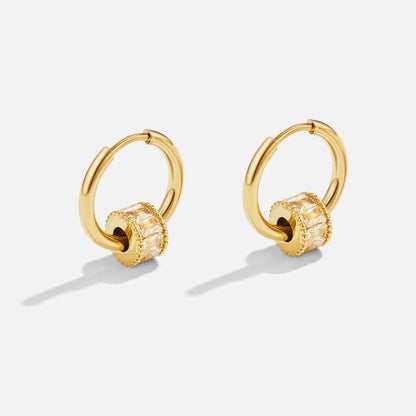 Créoles Gigi cristal or 18K