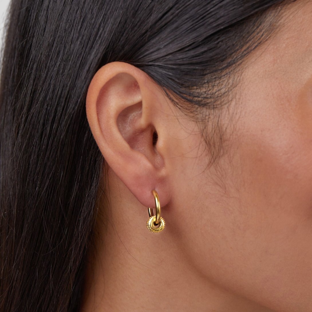 Créoles Gigi cristal or 18K
