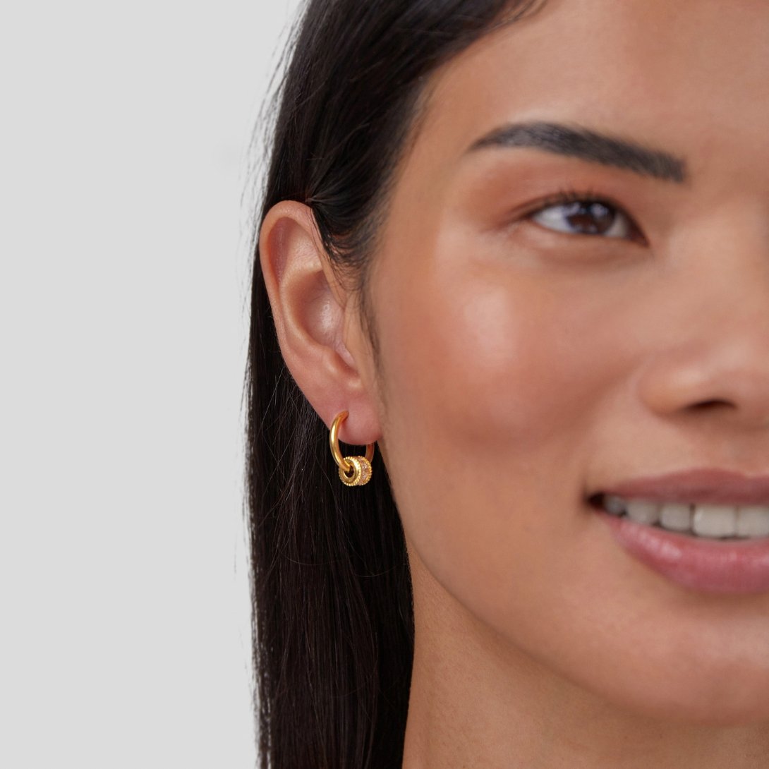 Créoles Gigi cristal or 18K