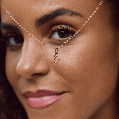 Collier Cœur Lettre Or