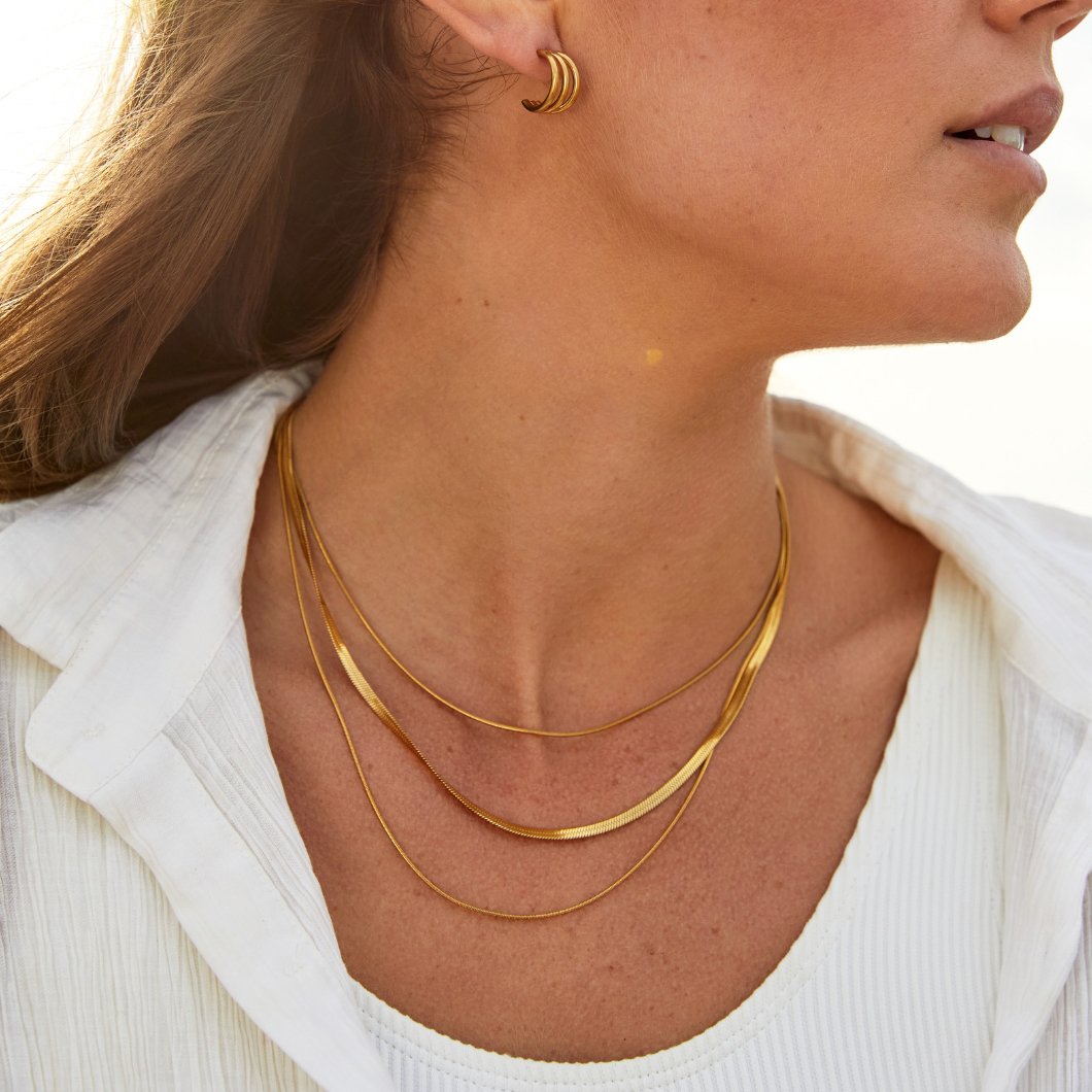 Collier Chaîne Multicouches