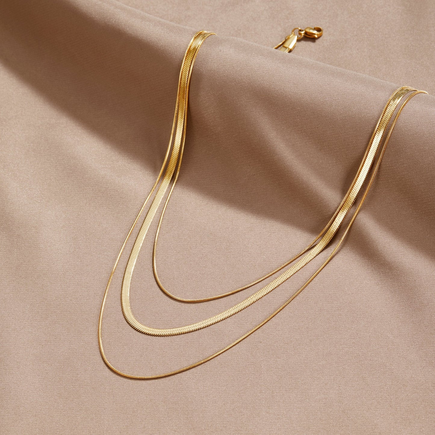 Collier Chaîne Multicouches