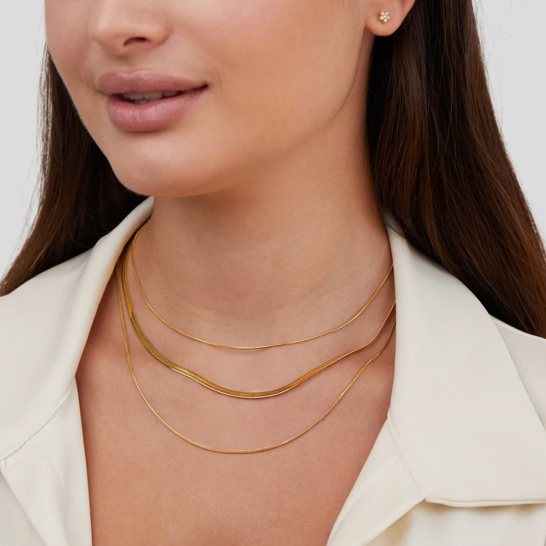 Collier Chaîne Multicouches