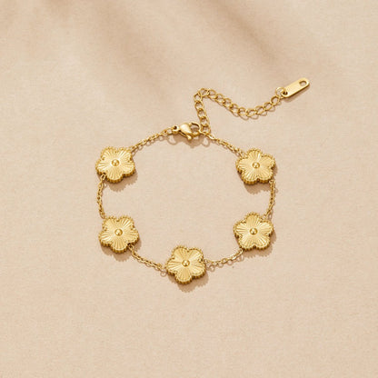 Bracelet Trèfle Doré