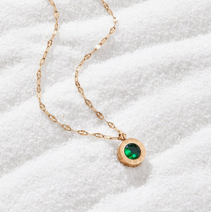 Collier Athena en Cristal Vert