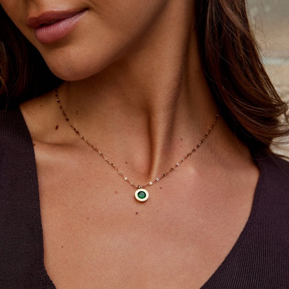 Collier Athena en Cristal Vert