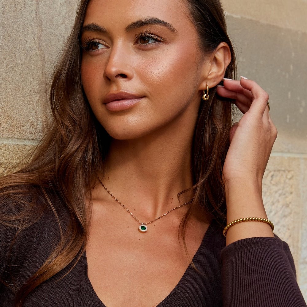 Collier Athena en Cristal Vert