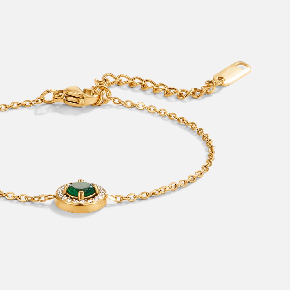 Bracelet Émeraude Verte