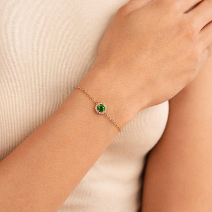 Bracelet Émeraude Verte