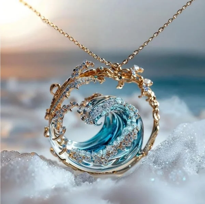 Aqua - Collier Élégant des Serments de la Mer
