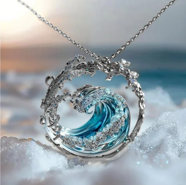 Aqua - Collier Élégant des Serments de la Mer