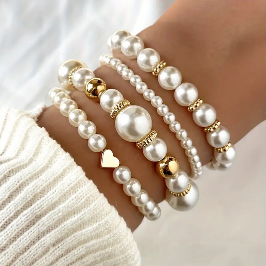 Luna | Ensemble Élégant de Bracelets en Perles pour un Style Unique