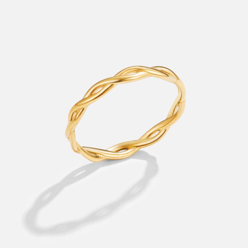 Bague Torsade Dorée