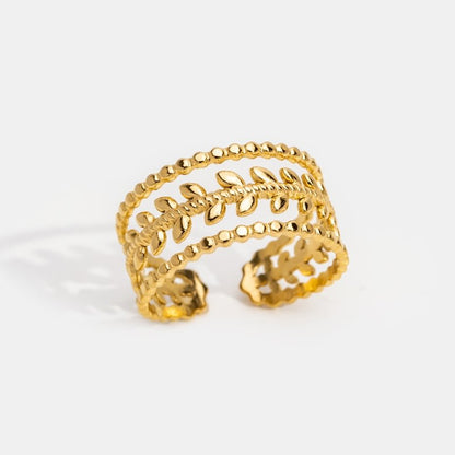 Bague Marissa Feuille Dorée