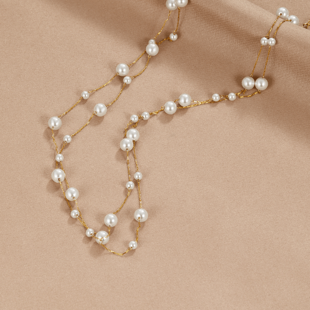 Collier Tori à Perles Superposé