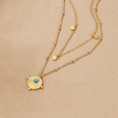 Collier Turquoise Superposé