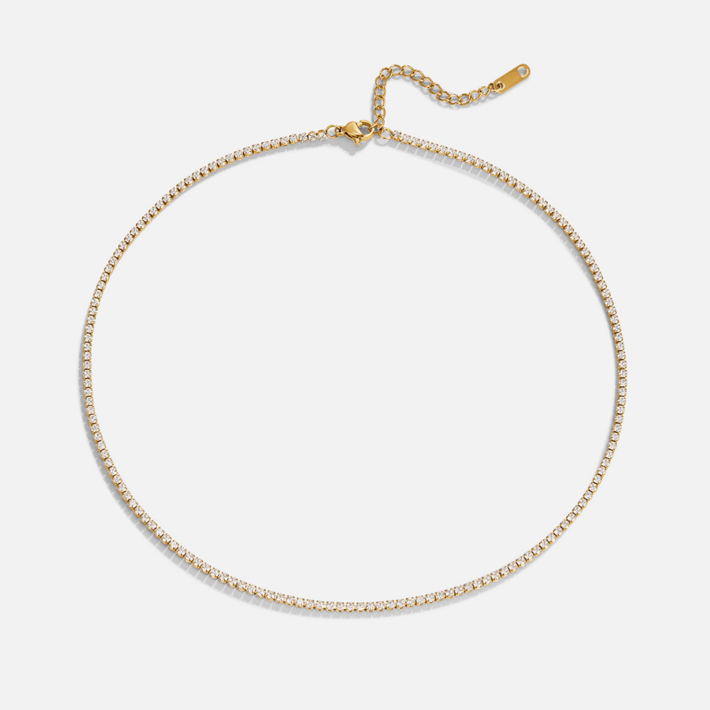 Collier Cordelia en Cristal Or