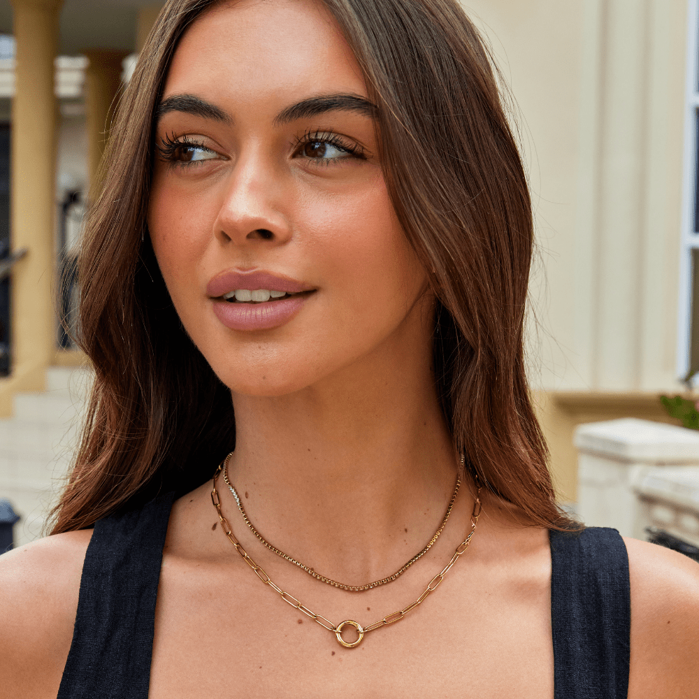 Collier Cordelia en Cristal Or