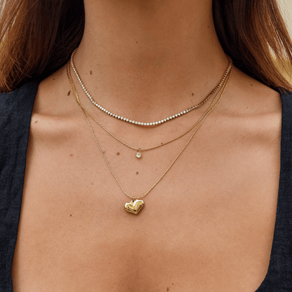Collier Cordelia en Cristal Or