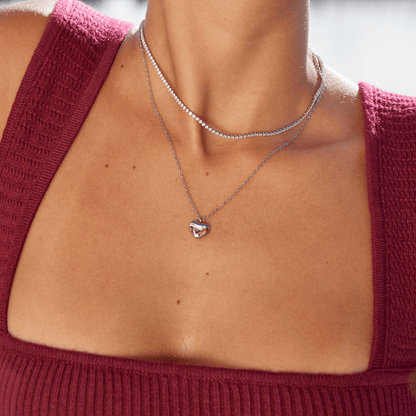 Collier Cordelia en Cristal Argent