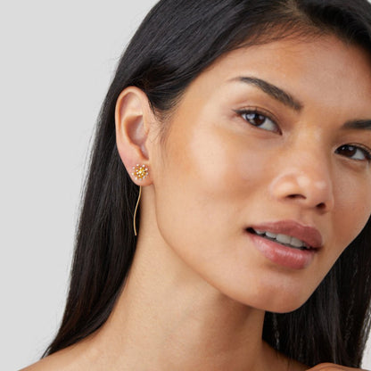 Boucles pissenlit or 18K