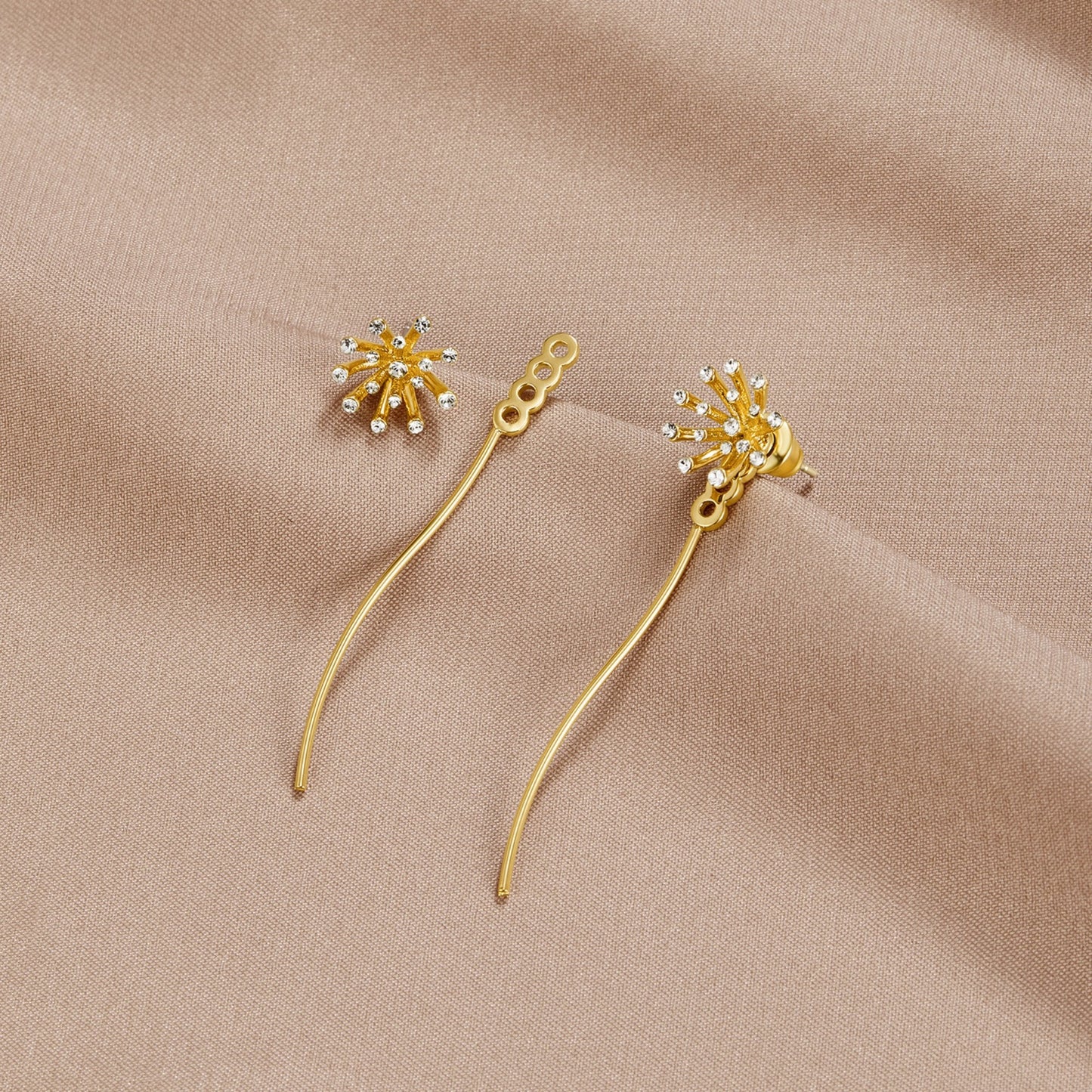 Boucles pissenlit or 18K