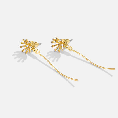 Boucles pissenlit or 18K